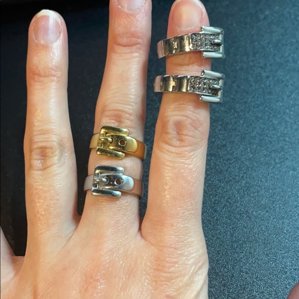 Michael Kors earring & 2 ring bundle